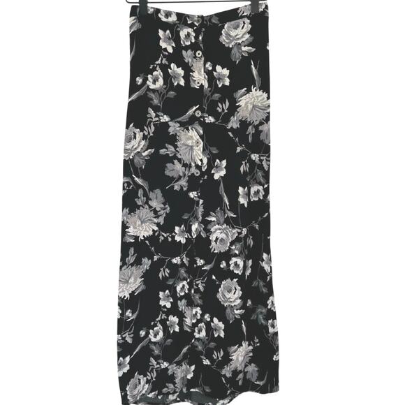 Wild Fable Dresses & Skirts - Wild Fable Target Women Floral Midi Skirt Whimsigoth Black Boho Spring Size XXS